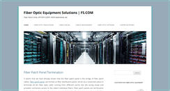 Desktop Screenshot of fiber-optic-equipment.com